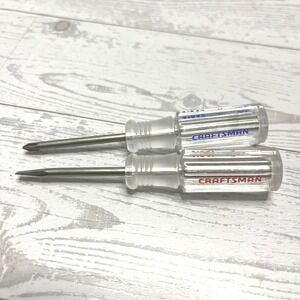 Craftsman Screwdriver Set Phillips 41542 Flat Head 41541 Clear USA Made